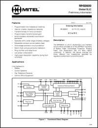 Click here to download MH88600 Datasheet