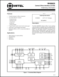Click here to download MH88630 Datasheet