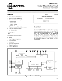 Click here to download MH88634K Datasheet