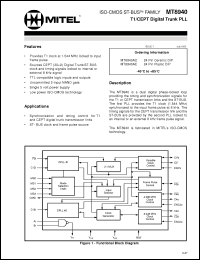Click here to download MT8940AC Datasheet