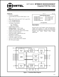 Click here to download MT8962AS Datasheet