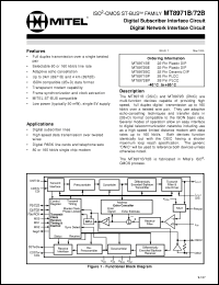 Click here to download MT8972BP Datasheet