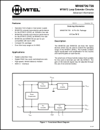 Click here to download MT89726 Datasheet