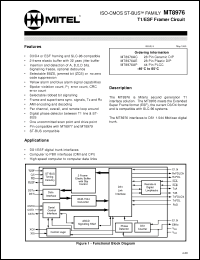 Click here to download MT8976AP Datasheet