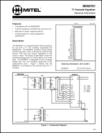 Click here to download MT89761 Datasheet