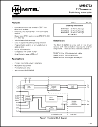 Click here to download MH89792-1 Datasheet