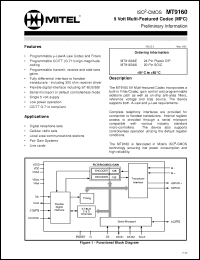 Click here to download MT9160AE Datasheet