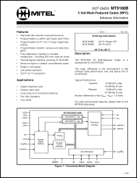 Click here to download MT9160BE Datasheet