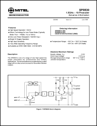 Click here to download SP8830 Datasheet