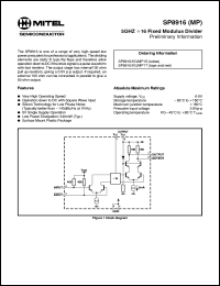 Click here to download SP8916 Datasheet