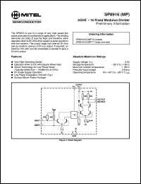 Click here to download SP8916KG Datasheet