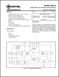 Click here to download MH88612BV-4 Datasheet