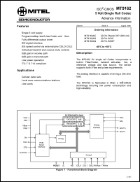 Click here to download MT9162 Datasheet