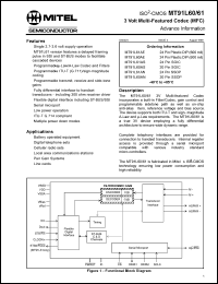 Click here to download MT91L61 Datasheet