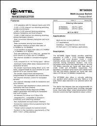 Click here to download MT90866AG Datasheet