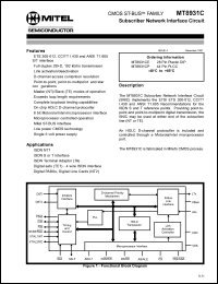 Click here to download MT8931CE Datasheet