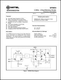 Click here to download SP8804ADG Datasheet