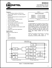 Click here to download MH88422 Datasheet