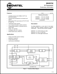 Click here to download MH89792 Datasheet