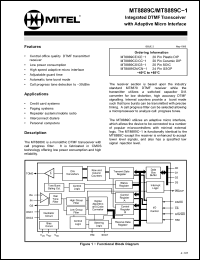Click here to download MT8889C Datasheet