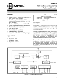 Click here to download MT8924-1 Datasheet