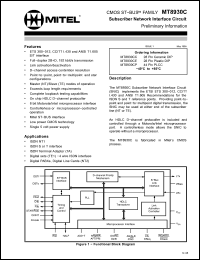 Click here to download MT8930C Datasheet