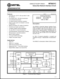 Click here to download MT8931C Datasheet