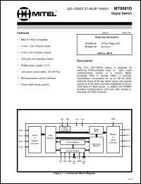 Click here to download MT8981D-1 Datasheet