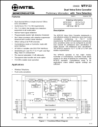 Click here to download MT9122 Datasheet