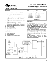 Click here to download MT9161B Datasheet