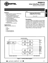 Click here to download MH88410 Datasheet