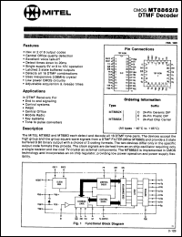 Click here to download MT8863XE Datasheet