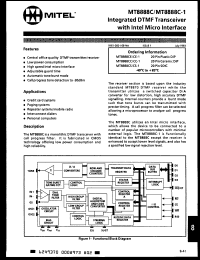 Click here to download MT8888CC1 Datasheet