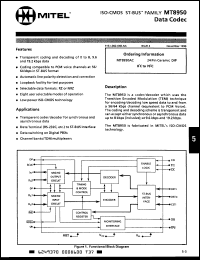 Click here to download MT8950AY Datasheet