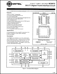 Click here to download MT8975AY Datasheet