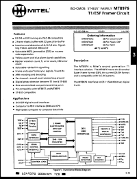 Click here to download MT8976AY Datasheet