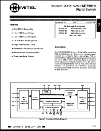 Click here to download MT8981AD Datasheet