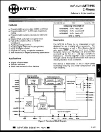 Click here to download MT9196AC Datasheet