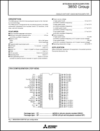 Click here to download M38503E4SP Datasheet