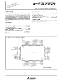 Click here to download M37733MHBXXXFP Datasheet