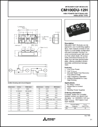 Click here to download CM100DU-12 Datasheet