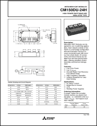 Click here to download CM150DU-24 Datasheet