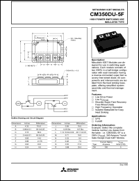 Click here to download CM350DU-5F Datasheet