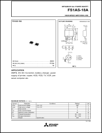 Click here to download FS1AS-18 Datasheet