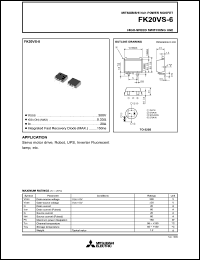 Click here to download FK20VS-6 Datasheet