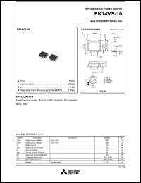 Click here to download FK14VS-10 Datasheet
