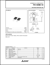 Click here to download FK14KM-10 Datasheet
