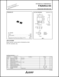 Click here to download FX20ASJ-03 Datasheet