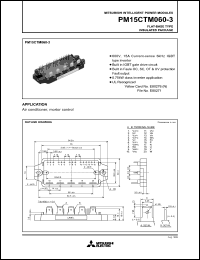 Click here to download PM15CTM060-3 Datasheet