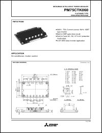 Click here to download PM75CTK060 Datasheet